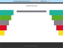 Tablet Screenshot of codeamed.org